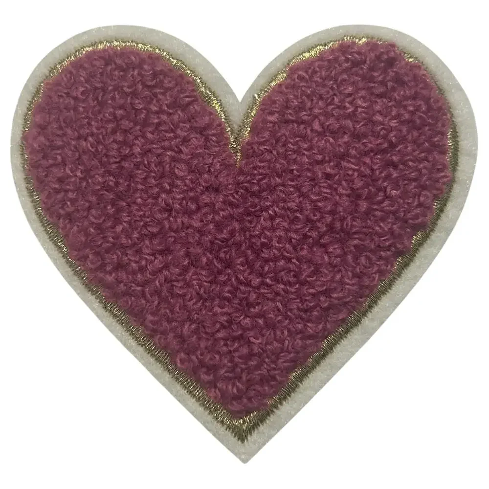 Heart in Purple Iron On Patch